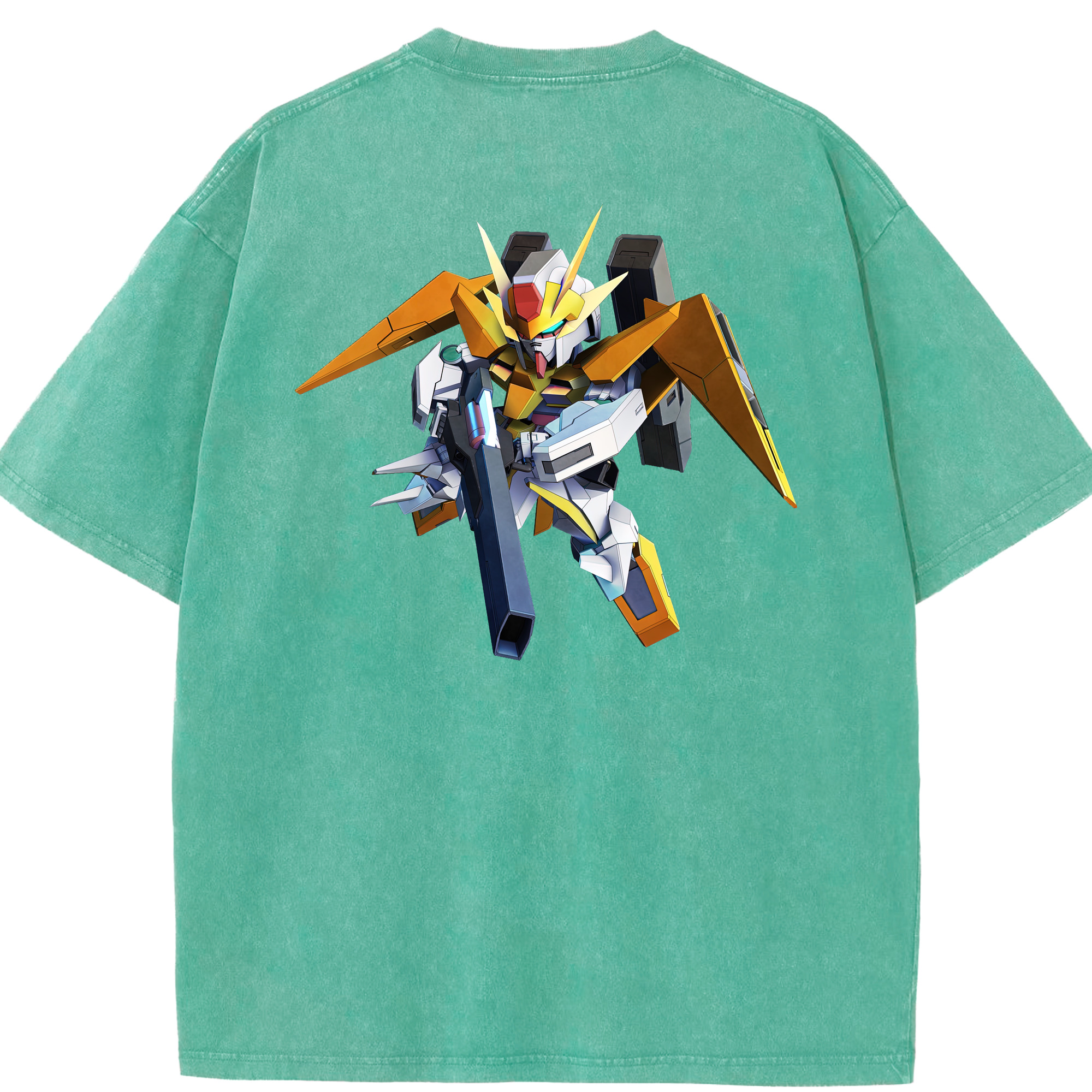 （画像用） 機動戦士ガンダム Mobile Suit Gundam 綿100% ヴィンテージ風 半袖Tシャツ（背面プリント）